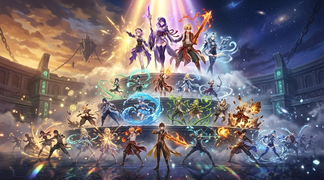 Tier list Genshin Impact : guide complet 2026