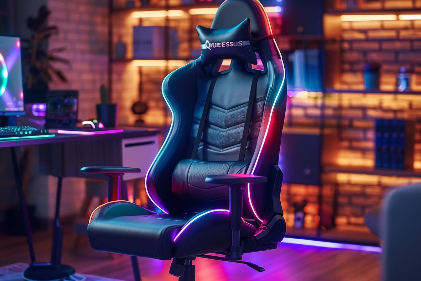 Chaise gaming Quersus : confort ultime et design ergonomique pour des sessions de jeu optimales