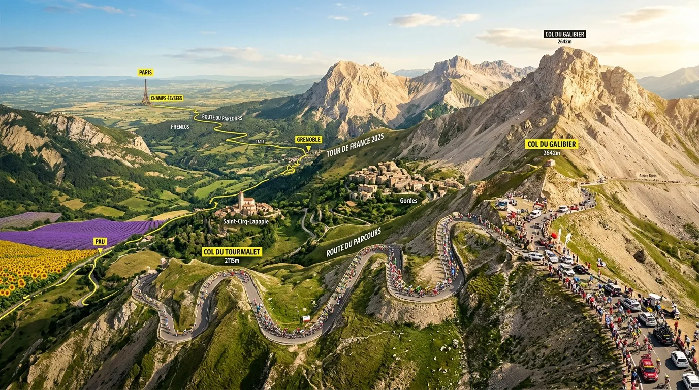 Configuration du Tour de France 2025 : parcours